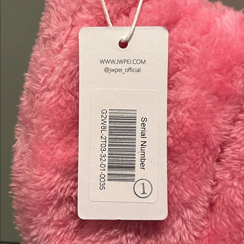 JW PEI Gabbi Terry Ruched Pink Faux Fur Fuzzy Hobo Handbag Revolve